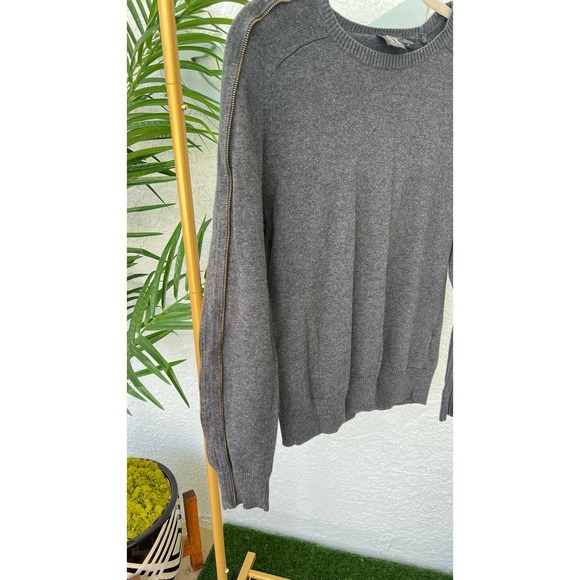 Armani Exchange Gray Sweater with Double Zippers - Size Small - Picture 3 of 11
